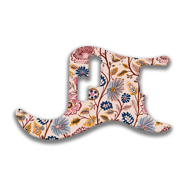 Fender Fender P Bass 5 String Standard Profile Custom Pickguard Scratchplate INDIAN_FLORAL Design