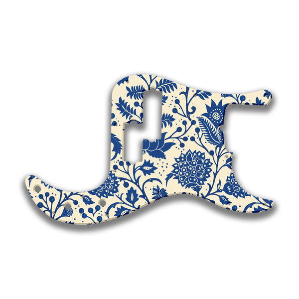 Fender Fender P Bass 5 String Standard Profile Custom Pickguard Scratchplate INDIAN_FLORAL Design