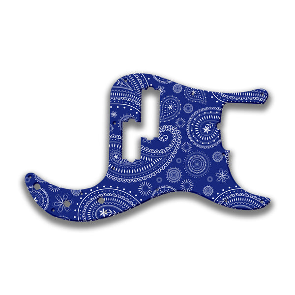 Fender Fender P Bass 5 String Standard Profile Custom Pickguard Scratchplate Paisley Design