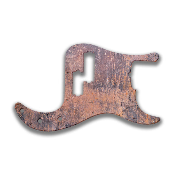 Fender Fender P Bass 5 String Standard Profile Custom Pickguard Scratchplate Rust Design