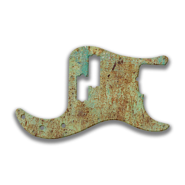 Fender Fender P Bass 5 String Standard Profile Custom Pickguard Scratchplate Rust Design