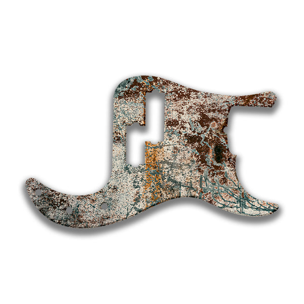 Fender Fender P Bass 5 String Standard Profile Custom Pickguard Scratchplate Rust Design