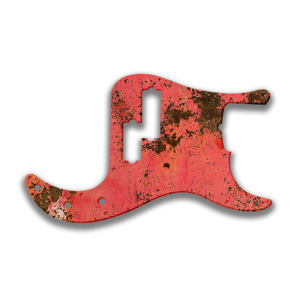 Fender Fender P Bass 5 String Standard Profile Custom Pickguard Scratchplate Rust Design