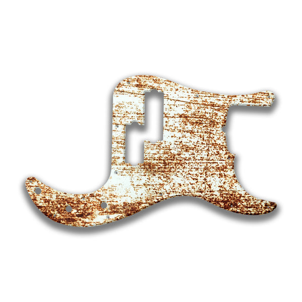 Fender Fender P Bass 5 String Standard Profile Custom Pickguard Scratchplate Rust Design