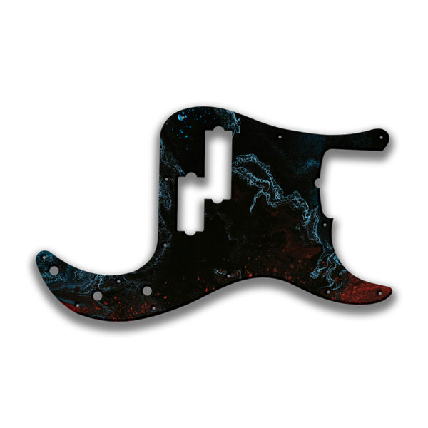 Fender Fender P Bass 5 String Standard Profile Custom Pickguard Scratchplate SWIRL Design