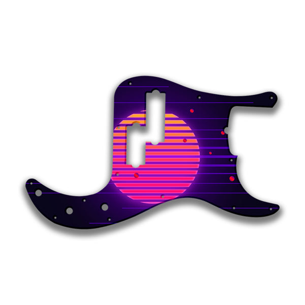 Fender Fender P Bass 5 String Standard Profile Custom Pickguard Scratchplate TRON Design