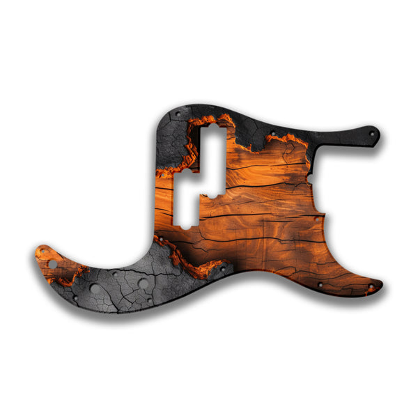 Fender Fender P Bass 5 String Standard Profile Custom Pickguard Scratchplate Wood Design