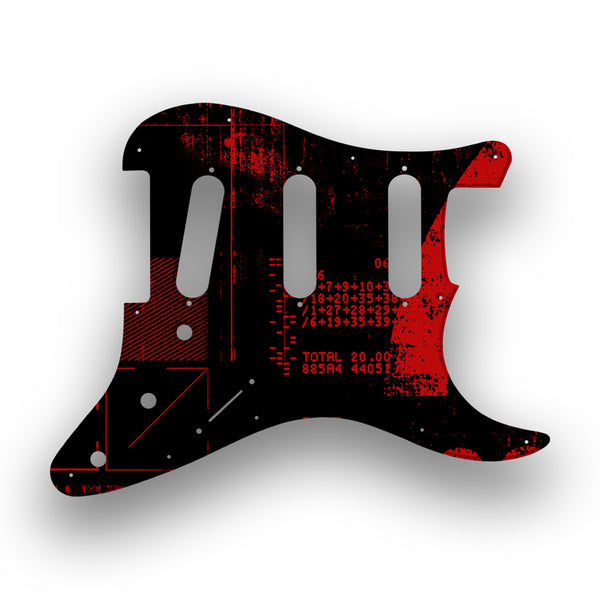 Fender Fender Stratocaster SSS 11 Hole '62(RI) Profile Custom Pickguard Scratchplate ABSTRACT Design