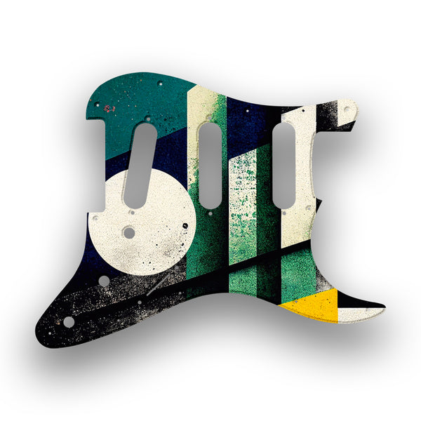 Fender Fender Stratocaster SSS 11 Hole '62(RI) Profile Custom Pickguard Scratchplate ABSTRACT Design