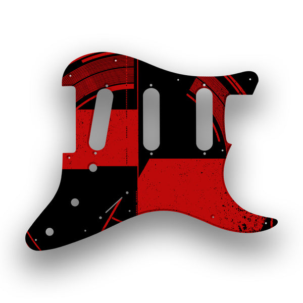 Fender Fender Stratocaster SSS 11 Hole '62(RI) Profile Custom Pickguard Scratchplate ABSTRACT Design