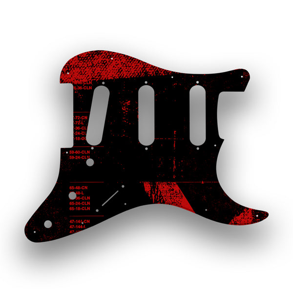 Fender Fender Stratocaster SSS 11 Hole '62(RI) Profile Custom Pickguard Scratchplate ABSTRACT Design