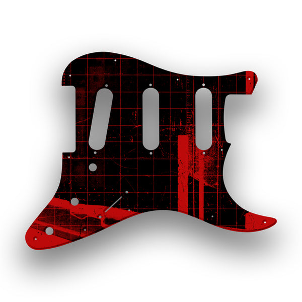 Fender Fender Stratocaster SSS 11 Hole '62(RI) Profile Custom Pickguard Scratchplate ABSTRACT Design