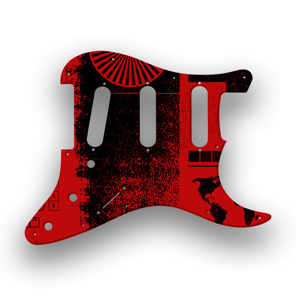 Fender Fender Stratocaster SSS 11 Hole '62(RI) Profile Custom Pickguard Scratchplate ABSTRACT Design