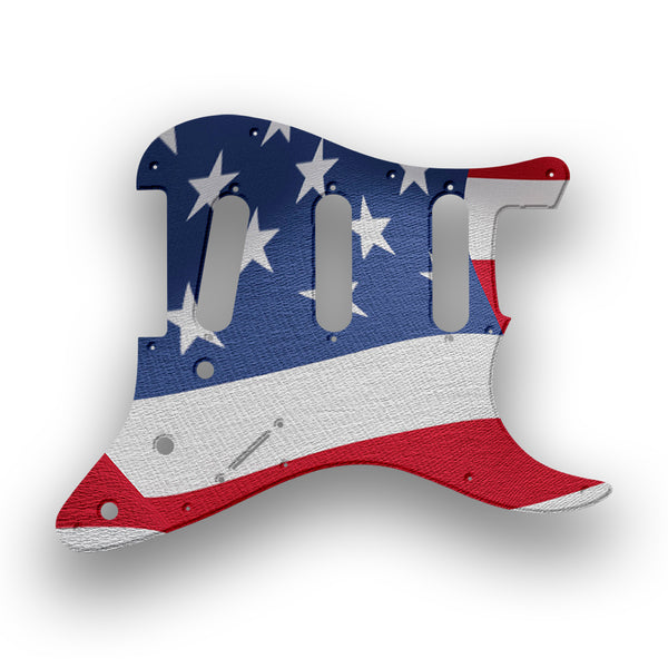 Fender Fender Stratocaster SSS 11 Hole '62(RI) Profile Custom Pickguard Scratchplate Flag Design