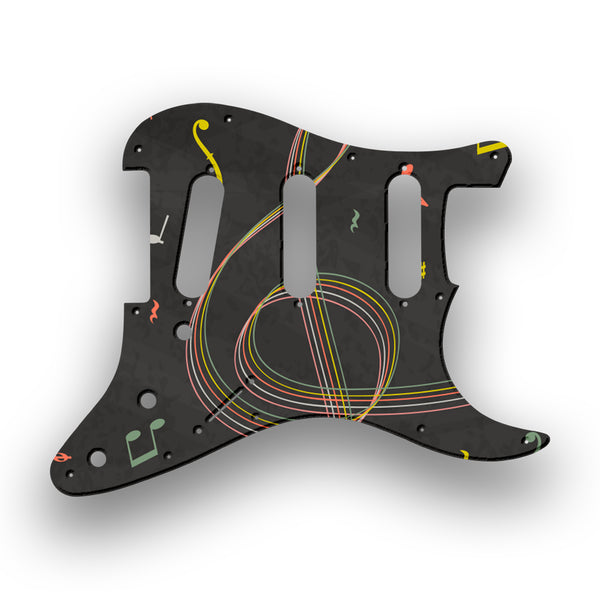 Fender Fender Stratocaster SSS 11 Hole '62(RI) Profile Custom Pickguard Scratchplate Music Design