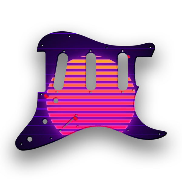 Fender Fender Stratocaster SSS 11 Hole '62(RI) Profile Custom Pickguard Scratchplate TRON Design