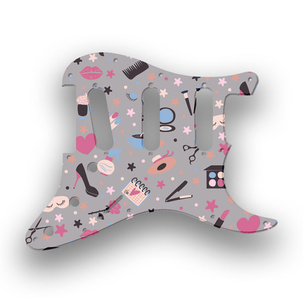 Fender Fender Stratocaster SSS 11 Hole Hendrix Profile Custom Pickguard Scratchplate GIRLY Design