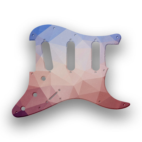 Fender Fender Stratocaster SSS 11 Hole Hendrix Profile Custom Pickguard Scratchplate POLYGON Design