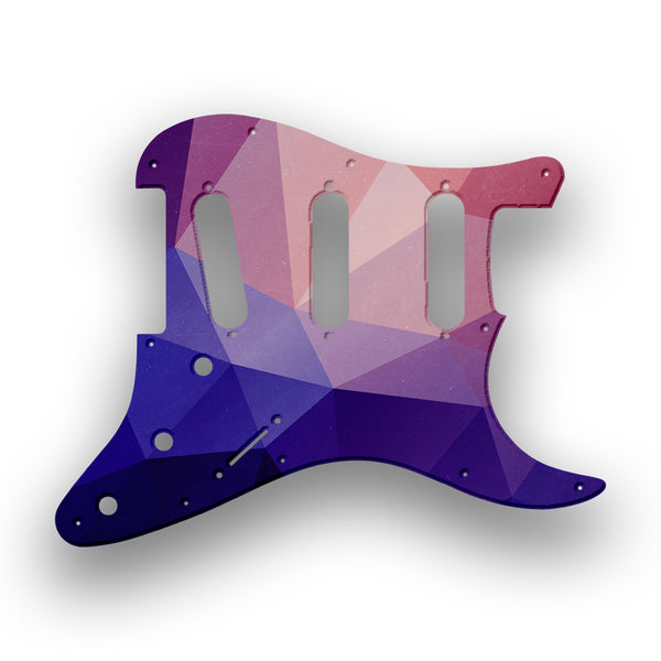 Fender Fender Stratocaster SSS 11 Hole Hendrix Profile Custom Pickguard Scratchplate POLYGON Design