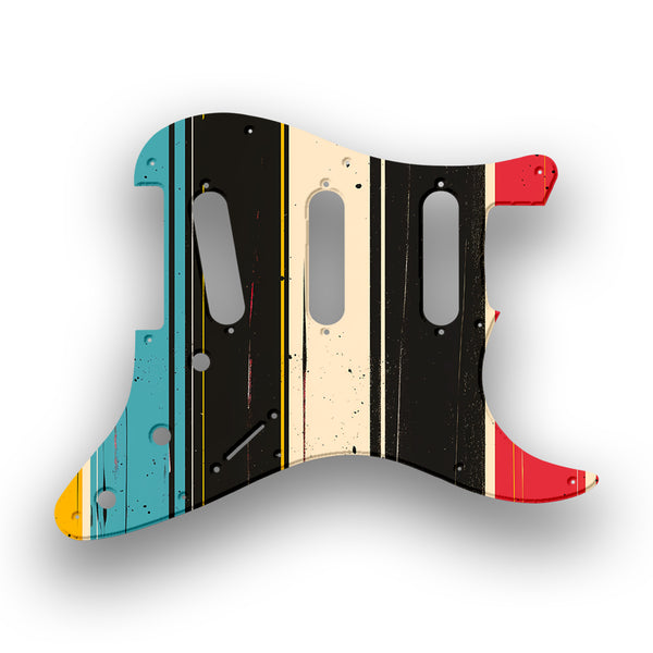 Fender Fender Stratocaster SSS 11 Hole Hendrix Profile Custom Pickguard Scratchplate RETRO Design