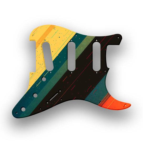 Fender Fender Stratocaster SSS 11 Hole Hendrix Profile Custom Pickguard Scratchplate RETRO Design