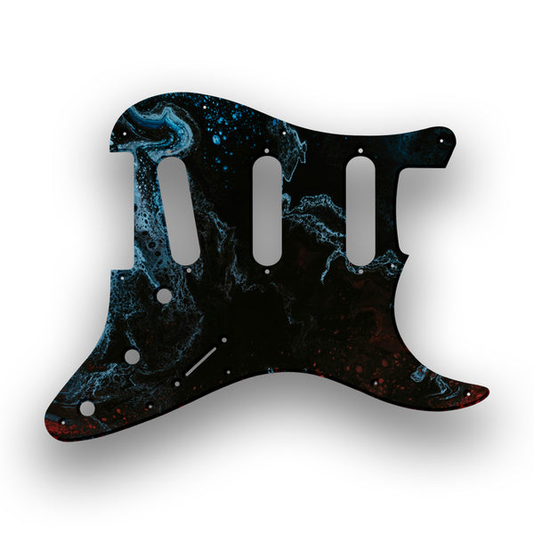 Fender Fender Stratocaster SSS 11 Hole Hendrix Profile Custom Pickguard Scratchplate SWIRL Design