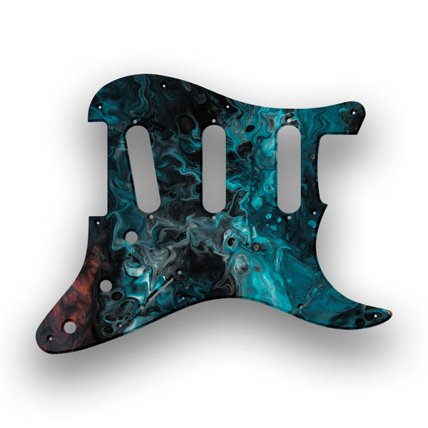 Fender Fender Stratocaster SSS 11 Hole Hendrix Profile Custom Pickguard Scratchplate SWIRL Design