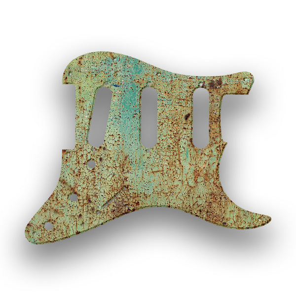 Fender Fender Stratocaster SSS 11 Hole (Standard) Profile Custom Pickguard Scratchplate Rust Design