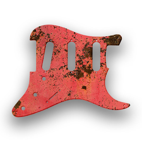 Fender Fender Stratocaster SSS 11 Hole (Standard) Profile Custom Pickguard Scratchplate Rust Design