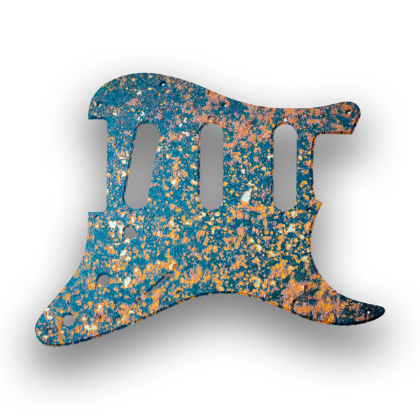 Fender Fender Stratocaster SSS 11 Hole (Standard) Profile Custom Pickguard Scratchplate Rust Design