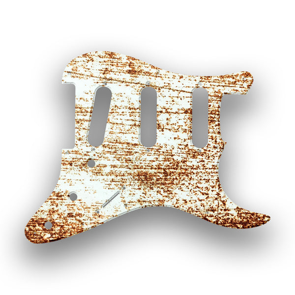 Fender Fender Stratocaster SSS 11 Hole (Standard) Profile Custom Pickguard Scratchplate Rust Design