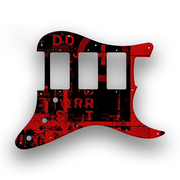 Fender Fender Stratocaster HHH Profile Custom Pickguard Scratchplate ABSTRACT Design