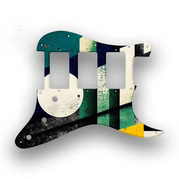 Fender Fender Stratocaster HHH Profile Custom Pickguard Scratchplate ABSTRACT Design