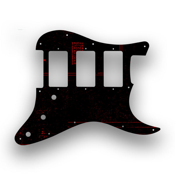 Fender Fender Stratocaster HHH Profile Custom Pickguard Scratchplate ABSTRACT Design