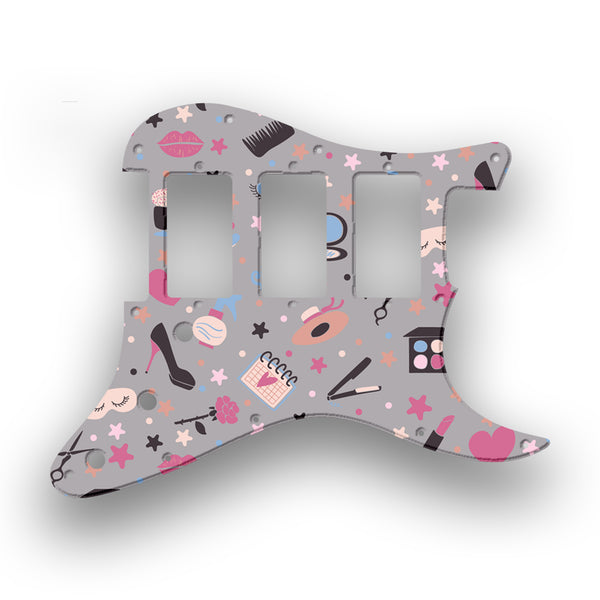 Fender Fender Stratocaster HHH Profile Custom Pickguard Scratchplate GIRLY Design