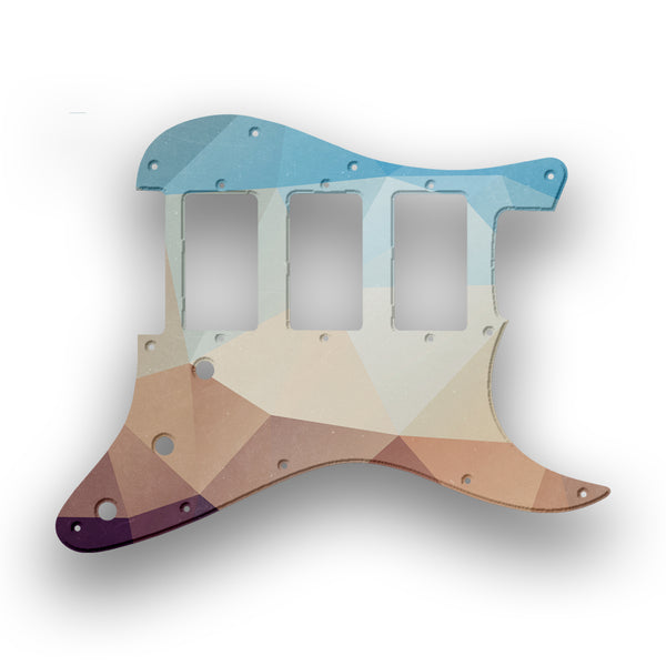 Fender Fender Stratocaster HHH Profile Custom Pickguard Scratchplate POLYGON Design