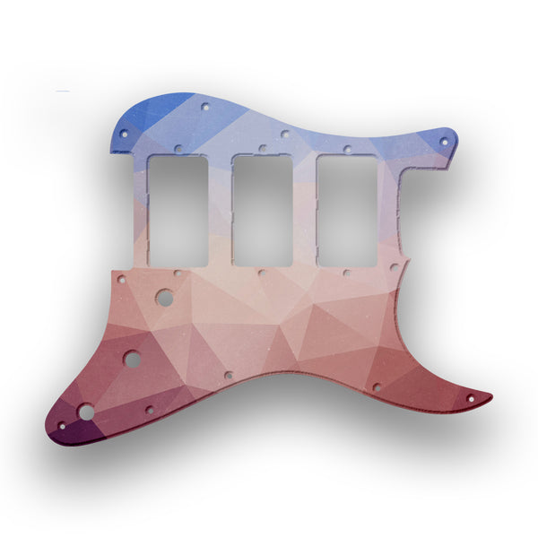 Fender Fender Stratocaster HHH Profile Custom Pickguard Scratchplate POLYGON Design