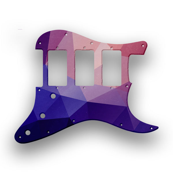 Fender Fender Stratocaster HHH Profile Custom Pickguard Scratchplate POLYGON Design