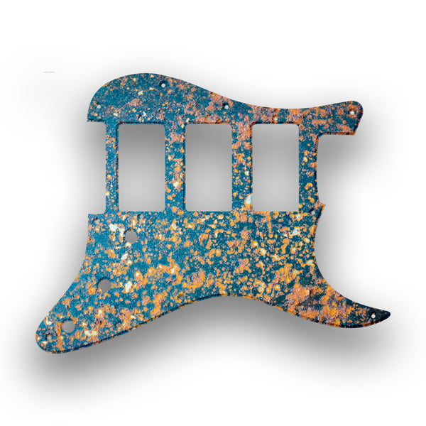 Fender Fender Stratocaster HHH Profile Custom Pickguard Scratchplate Rust Design