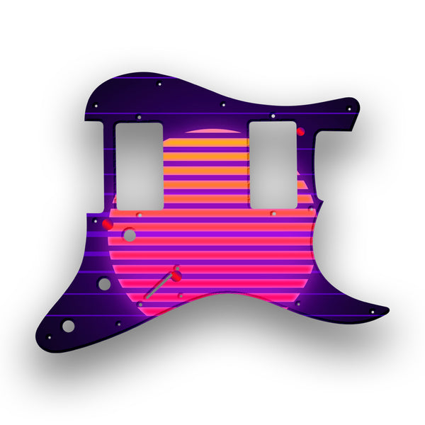 Fender Fender Stratocaster HH Profile Custom Pickguard Scratchplate TRON Design