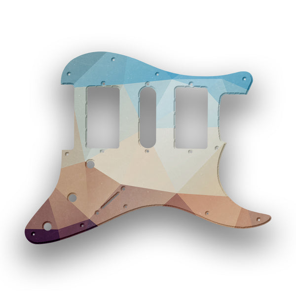 Fender Fender Stratocaster HSH Profile Custom Pickguard Scratchplate POLYGON Design