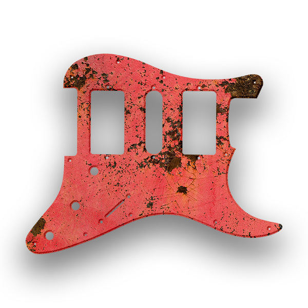 Fender Fender Stratocaster HSH Profile Custom Pickguard Scratchplate Rust Design