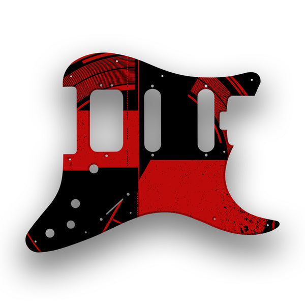 Fender Fender Stratocaster HSS Shawbucker Elite Profile Custom Pickguard Scratchplate ABSTRACT Design