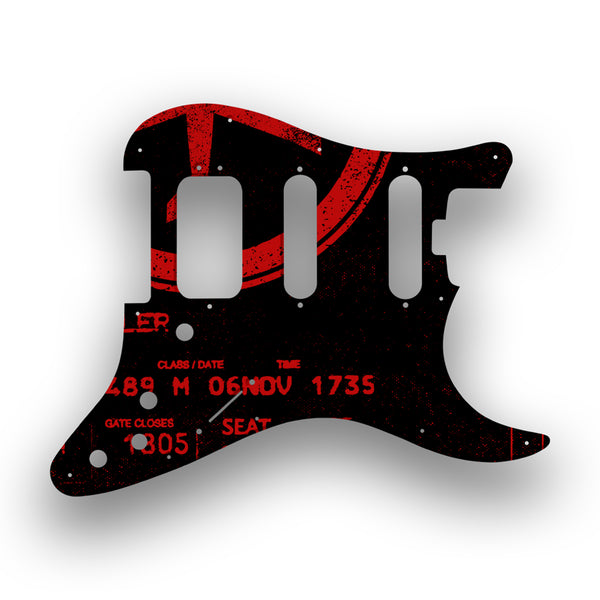 Fender Fender Stratocaster HSS Shawbucker Elite Profile Custom Pickguard Scratchplate ABSTRACT Design