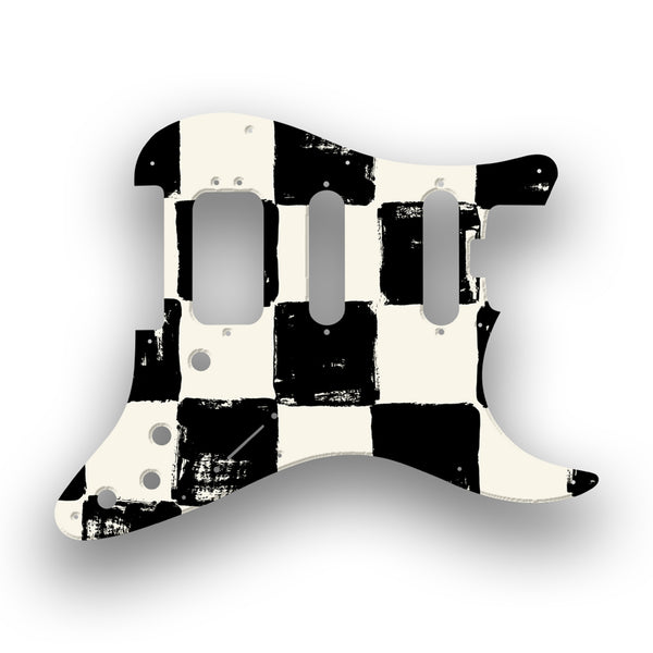 Fender Fender Stratocaster HSS Shawbucker Elite Profile Custom Pickguard Scratchplate CHESS Design