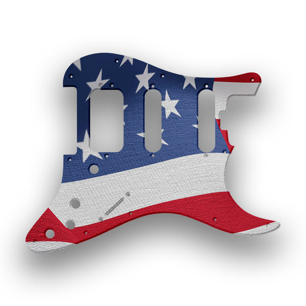 Fender Fender Stratocaster HSS Shawbucker Elite Profile Custom Pickguard Scratchplate Flag Design