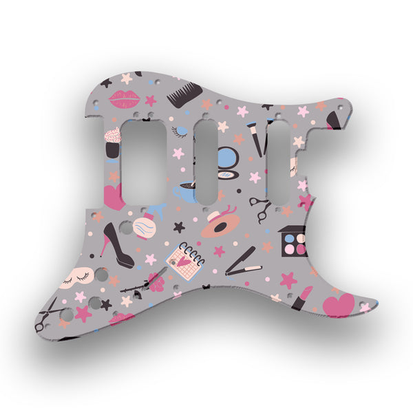 Fender Fender Stratocaster HSS Shawbucker Elite Profile Custom Pickguard Scratchplate GIRLY Design