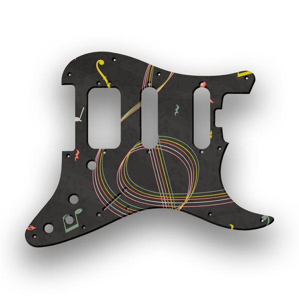 Fender Fender Stratocaster HSS Shawbucker Elite Profile Custom Pickguard Scratchplate Music Design