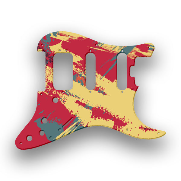 Fender Fender Stratocaster HSS Shawbucker Elite Profile Custom Pickguard Scratchplate PAINT Design