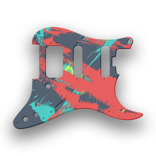 Fender Fender Stratocaster HSS Shawbucker Elite Profile Custom Pickguard Scratchplate PAINT Design